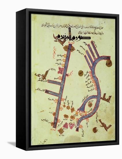 The Tigris and the Euphrates from a Geographical Atlas-Al Istalhry-Framed Premier Image Canvas