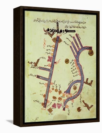 The Tigris and the Euphrates from a Geographical Atlas-Al Istalhry-Framed Premier Image Canvas