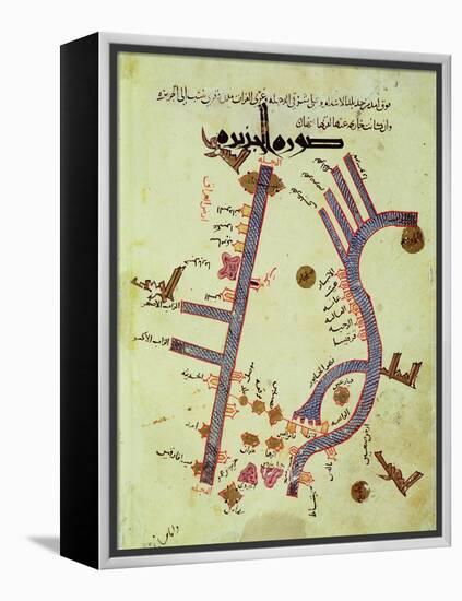 The Tigris and the Euphrates from a Geographical Atlas-Al Istalhry-Framed Premier Image Canvas