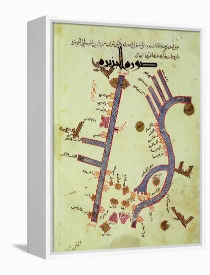 The Tigris and the Euphrates from a Geographical Atlas-Al Istalhry-Framed Premier Image Canvas