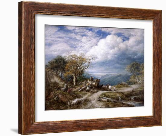 The Timber Waggon, 1872-John Linnell-Framed Giclee Print