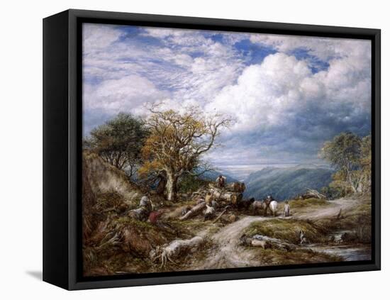 The Timber Waggon, 1872-John Linnell-Framed Premier Image Canvas