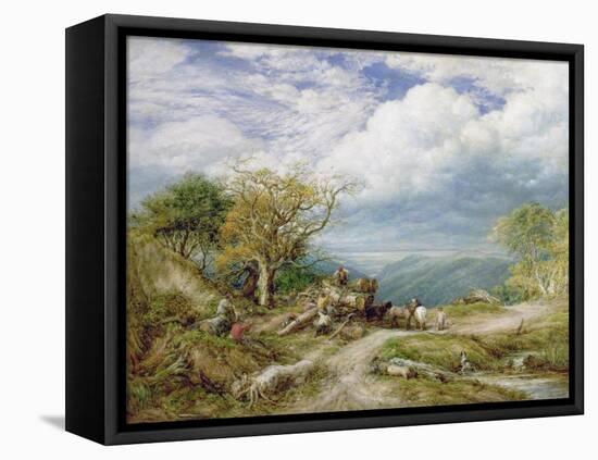 The Timber Waggon, 1872-John Linnell-Framed Premier Image Canvas
