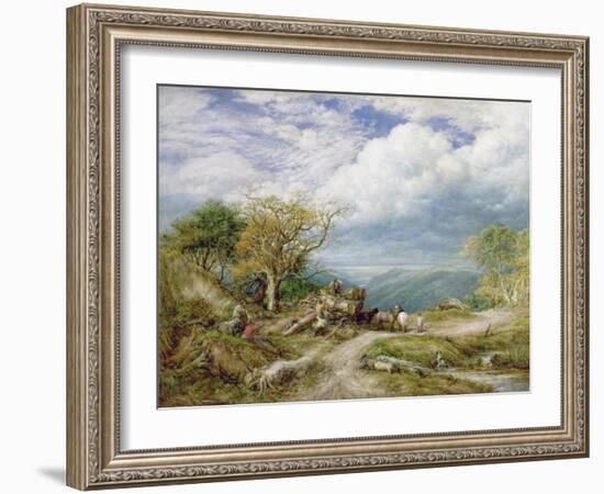 The Timber Waggon, 1872-John Linnell-Framed Giclee Print