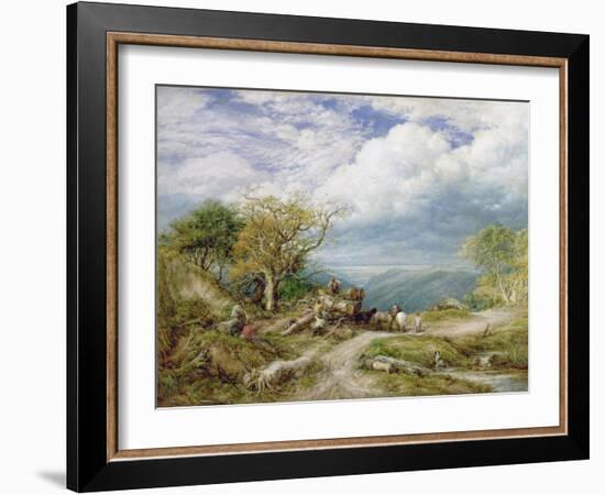 The Timber Waggon, 1872-John Linnell-Framed Giclee Print