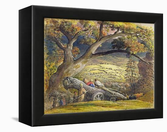 The Timber Wain, C.1833-34 (W/C and Gouache on Paper)-Samuel Palmer-Framed Premier Image Canvas
