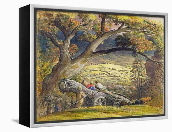 The Timber Wain, C.1833-34 (W/C and Gouache on Paper)-Samuel Palmer-Framed Premier Image Canvas