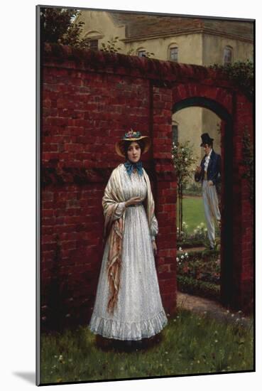 The Time and the Place, 1917 (Lover's Rendezvous)-Edmund Blair Leighton-Mounted Giclee Print