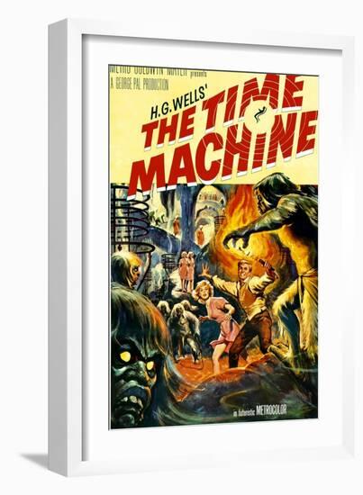 The Time Machine, From Left: Yvette Mimieux, Rod Taylor, 1960-null-Framed Premium Giclee Print