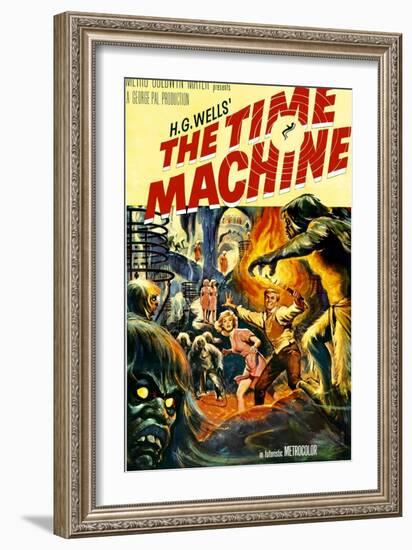 The Time Machine, From Left: Yvette Mimieux, Rod Taylor, 1960-null-Framed Art Print