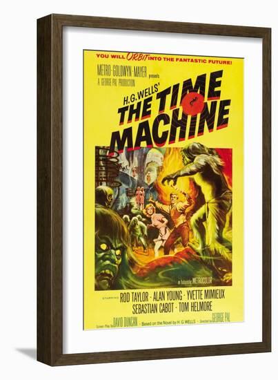 The Time Machine, Yvette Mimieux, Rod Taylor, 1960-null-Framed Premium Giclee Print