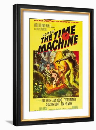 The Time Machine, Yvette Mimieux, Rod Taylor, 1960-null-Framed Art Print