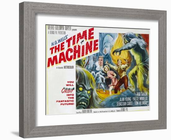 The Time Machine, Yvette Mimieux, Rod Taylor, 1960-null-Framed Art Print