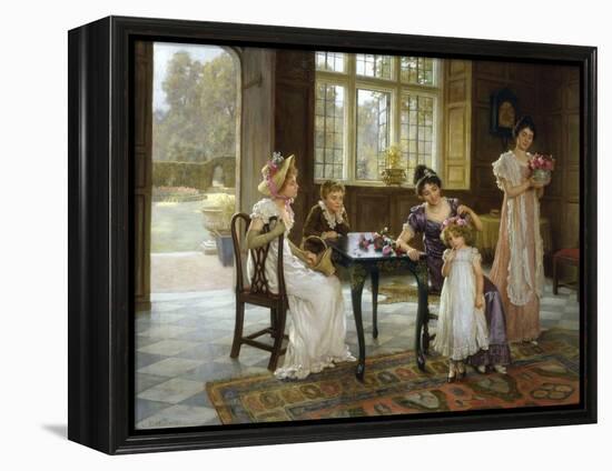 The Time of Roses, c.1901-Charles Haigh-Wood-Framed Premier Image Canvas