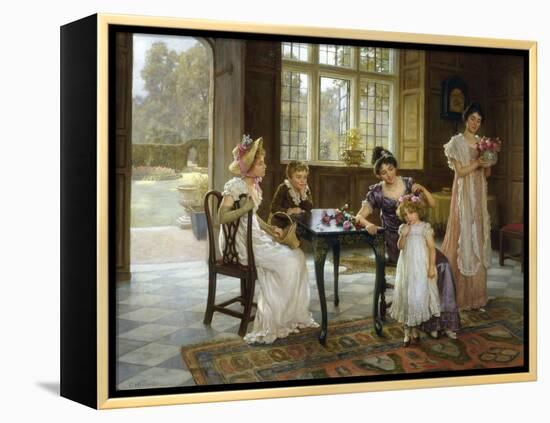 The Time of Roses, c.1901-Charles Haigh-Wood-Framed Premier Image Canvas