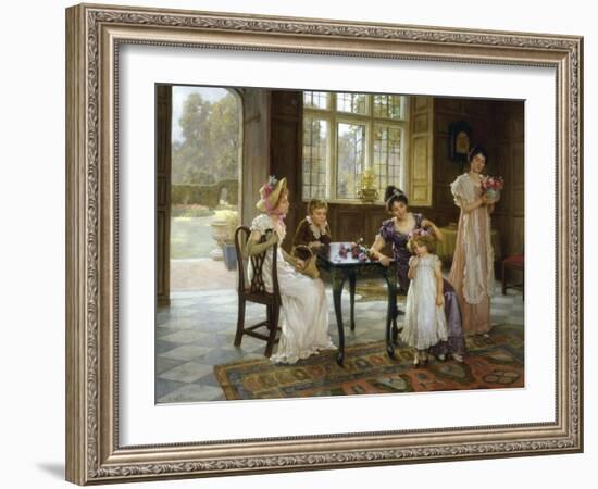 The Time of Roses, c.1901-Charles Haigh-Wood-Framed Giclee Print