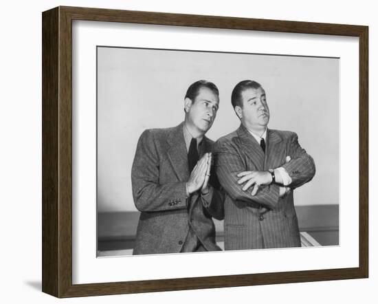 The Time of their Lives, from Left: Bud Abbott, Lou Costello, 1946-null-Framed Photo