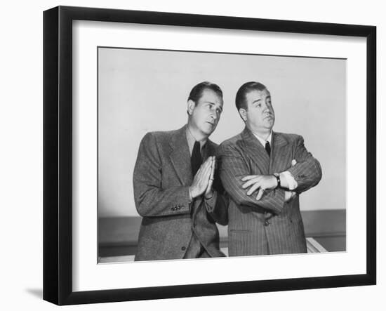 The Time of their Lives, from Left: Bud Abbott, Lou Costello, 1946-null-Framed Photo