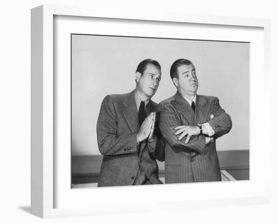 The Time of their Lives, from Left: Bud Abbott, Lou Costello, 1946-null-Framed Photo