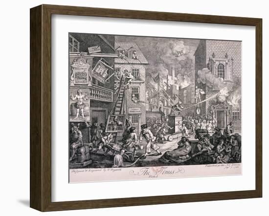 The Times, 1762-William Hogarth-Framed Giclee Print