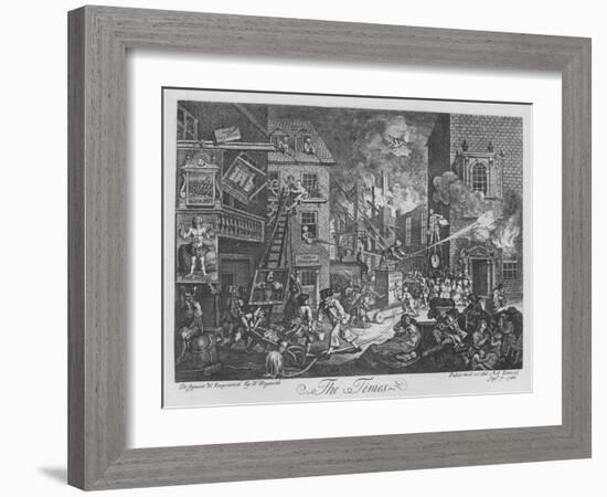 'The Times', 1762-William Hogarth-Framed Giclee Print