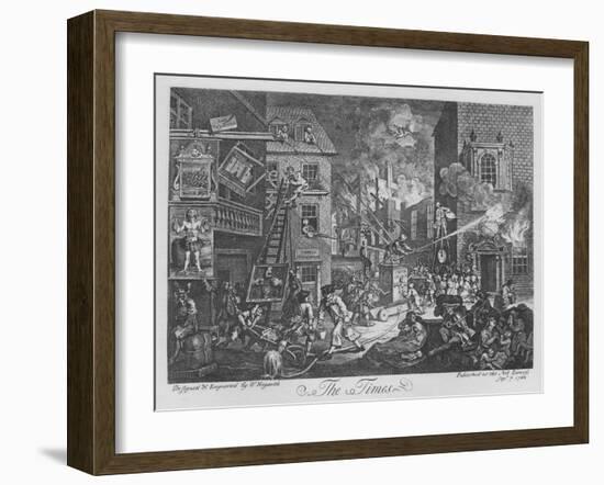 'The Times', 1762-William Hogarth-Framed Giclee Print