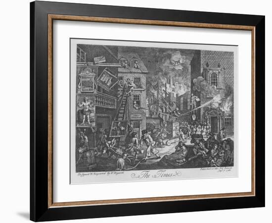 'The Times', 1762-William Hogarth-Framed Giclee Print