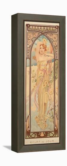 The Times of the Day: Brightness of Day, 1899-Alphonse Mucha-Framed Premier Image Canvas