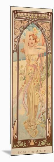 The Times of the Day: Brightness of Day, 1899-Alphonse Mucha-Mounted Giclee Print