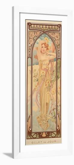 The Times of the Day: Brightness of Day, 1899-Alphonse Mucha-Framed Giclee Print