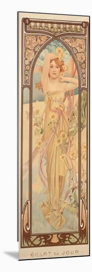 The Times of the Day: Brightness of Day, 1899-Alphonse Mucha-Mounted Giclee Print