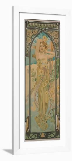 The Times of the Day: Brightness of Day, 1899-Alphonse Mucha-Framed Giclee Print