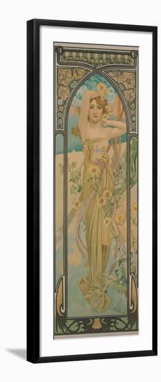 The Times of the Day: Brightness of Day, 1899-Alphonse Mucha-Framed Giclee Print