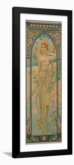 The Times of the Day: Brightness of Day, 1899-Alphonse Mucha-Framed Giclee Print