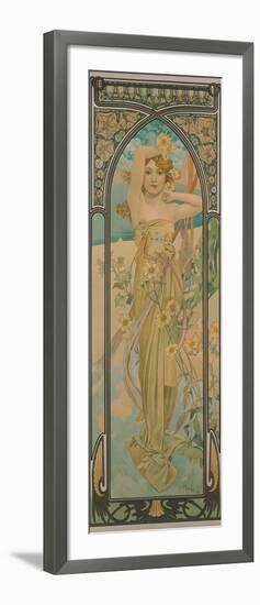 The Times of the Day: Brightness of Day, 1899-Alphonse Mucha-Framed Giclee Print