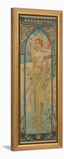 The Times of the Day: Brightness of Day, 1899-Alphonse Mucha-Framed Premier Image Canvas