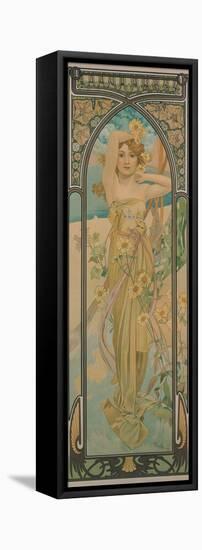 The Times of the Day: Brightness of Day, 1899-Alphonse Mucha-Framed Premier Image Canvas