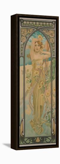 The Times of the Day: Brightness of Day, 1899-Alphonse Mucha-Framed Premier Image Canvas