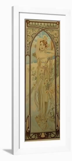The Times of the Day: Daytime Dash-Alphonse Mucha-Framed Giclee Print
