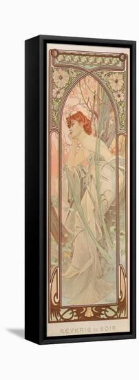 The Times of the Day: Evening Contemplation, 1899-Alphonse Mucha-Framed Premier Image Canvas