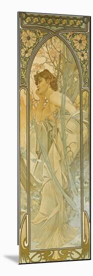 The Times of the Day: Evening Dream-Alphonse Mucha-Mounted Giclee Print
