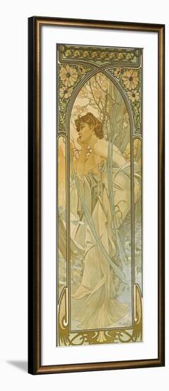 The Times of the Day: Evening Dream-Alphonse Mucha-Framed Giclee Print