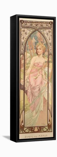 The Times of the Day: Morning Awakening, 1899-Alphonse Mucha-Framed Premier Image Canvas