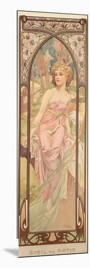 The Times of the Day: Morning Awakening, 1899-Alphonse Mucha-Mounted Giclee Print