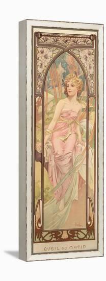 The Times of the Day: Morning Awakening, 1899-Alphonse Mucha-Framed Premier Image Canvas