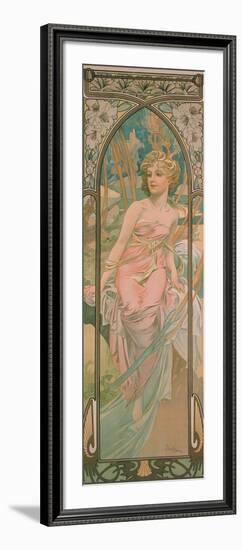 The Times of the Day: Morning Awakening, 1899-Alphonse Mucha-Framed Giclee Print