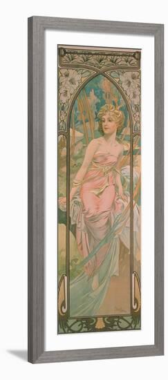 The Times of the Day: Morning Awakening, 1899-Alphonse Mucha-Framed Giclee Print