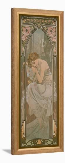 The Times of the Day: Night's Rest, 1899-Alphonse Mucha-Framed Premier Image Canvas