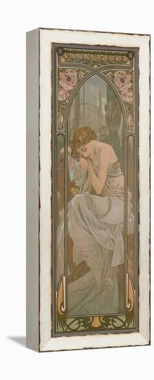 The Times of the Day: Night's Rest, 1899-Alphonse Mucha-Framed Premier Image Canvas