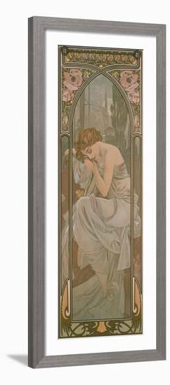 The Times of the Day: Night's Rest, 1899-Alphonse Mucha-Framed Giclee Print